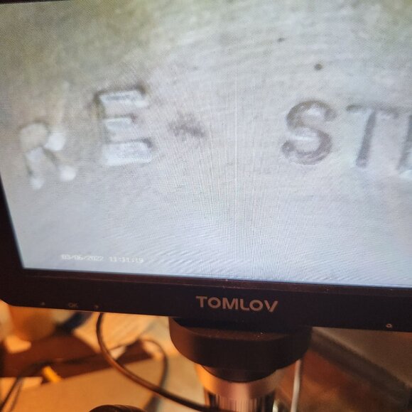 Vintage Navajo Sterling Silver Band Ring By RE With Engraved Leaf Design Size 9. - Picture 5 of 6